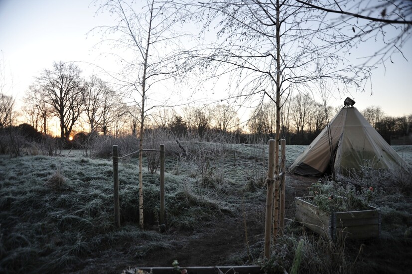 Tipi im Winter